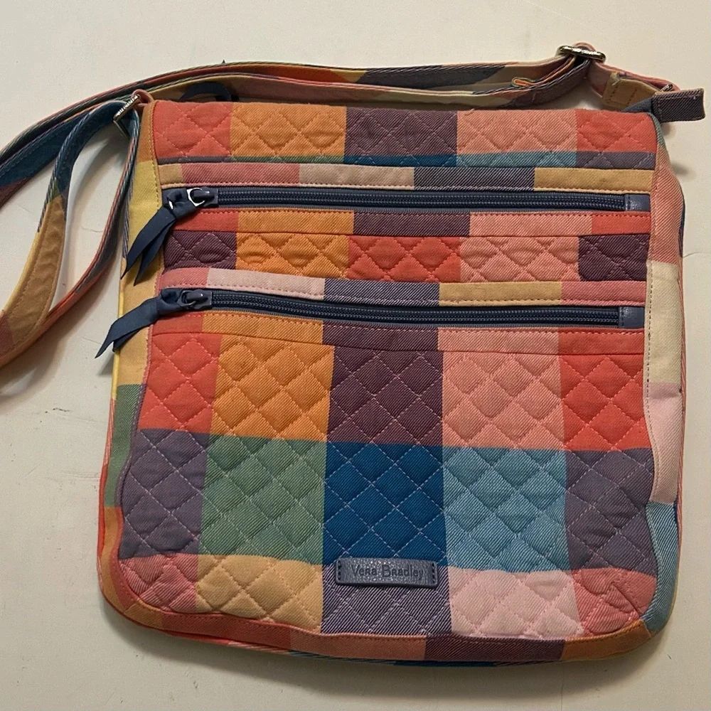 Vera Bradley crossbody Tropics Plaid purse
